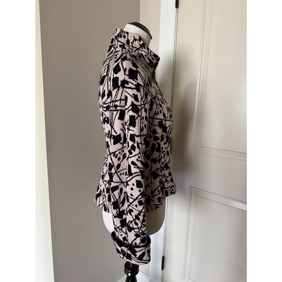 Emporio Armani Wool Blend Pink Black Fitted Jacket SZ It 38/US 4 EUC Italy - Picture 11 of 12